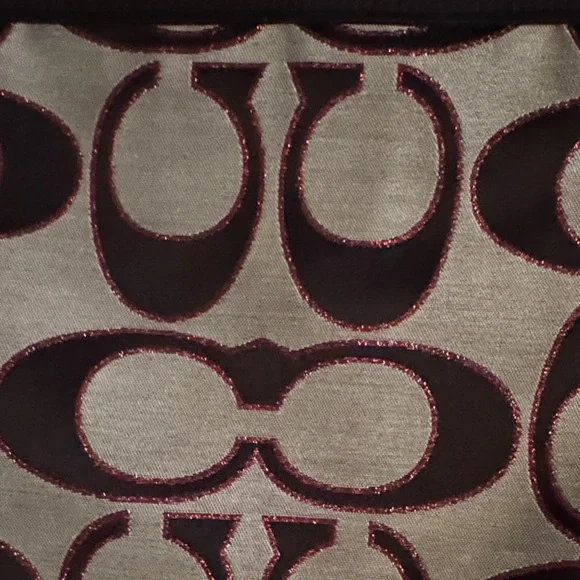 Coach Signature Gray, Black, and Pink Glitter Women's Bag Set - Picture 8 of 16